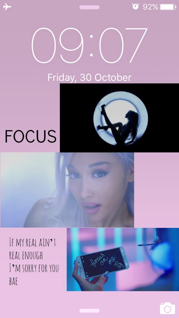 tropicaldu's tweet photo. RT if u want this Ariana grande wallpaper #FocusIsHere #BuyFocusOniTunes 💜 https://t.co/JpfZKwMk30