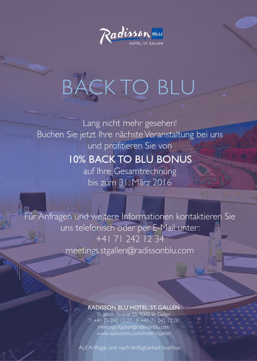 RadissonSG's tweet photo. MISSION: BACK TO BLU
Fremdgegangen und sie wollen zurück?
#RadissonBlu #Bonus #Fremdgehen #ExperienceMeetings https://t.co/eFqT3sHrRa