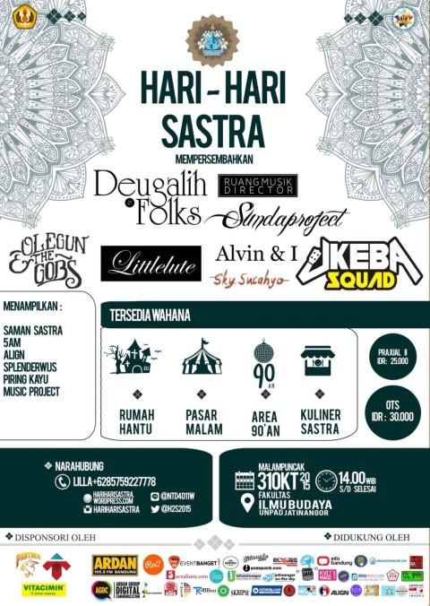 Nah!! Datang ke Hari-Hari Sastra ya besok :)