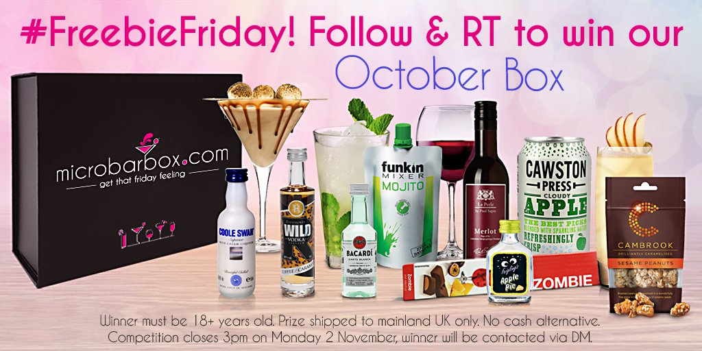 microbarbox's tweet photo. It's #FreebieFriday! #Follow &amp; #RT to #win a #MicroBarBox. Good Luck! #competition #giveaway https://t.co/fysRBaW4M4 https://t.co/MVgbIeGNEZ