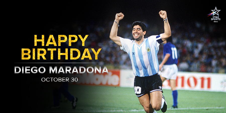 Football s Golden Boy turns 55! Happy Birthday Diego Maradona - one of the game s greatest! 