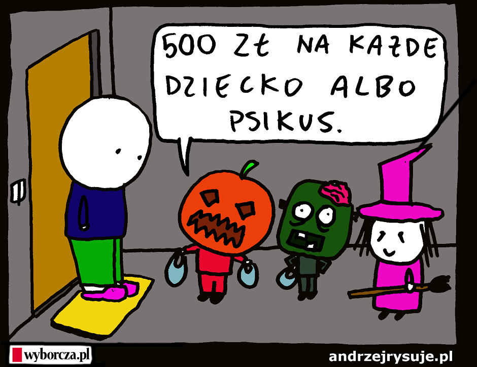 AndrzejRysuje's tweet photo. Puk, puk https://t.co/MhPdSfncF2 #andrzejrysuje dla @gazeta_wyborcza #Halloween https://t.co/aFL5Cxk1nX
