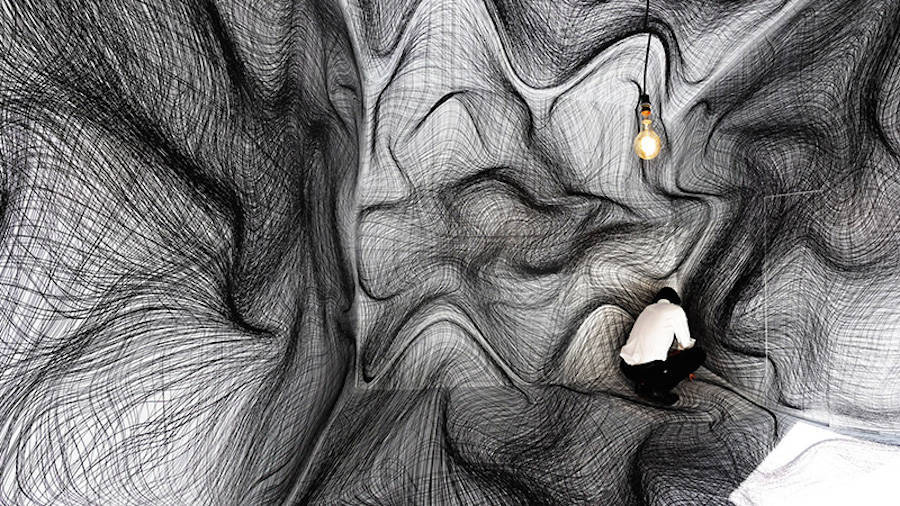 fubiz's tweet image. Perspective Rooms with Lines Patterns bit.ly/1OcaCap