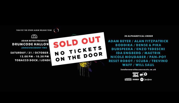 KBezzant's tweet photo. @Ketwhores2 I have one ticket for sale £45 drumcode Halloween tobacco docks 31.10.15 #drumcode #tobaccodock #ldn https://t.co/EfnC4fYGyQ