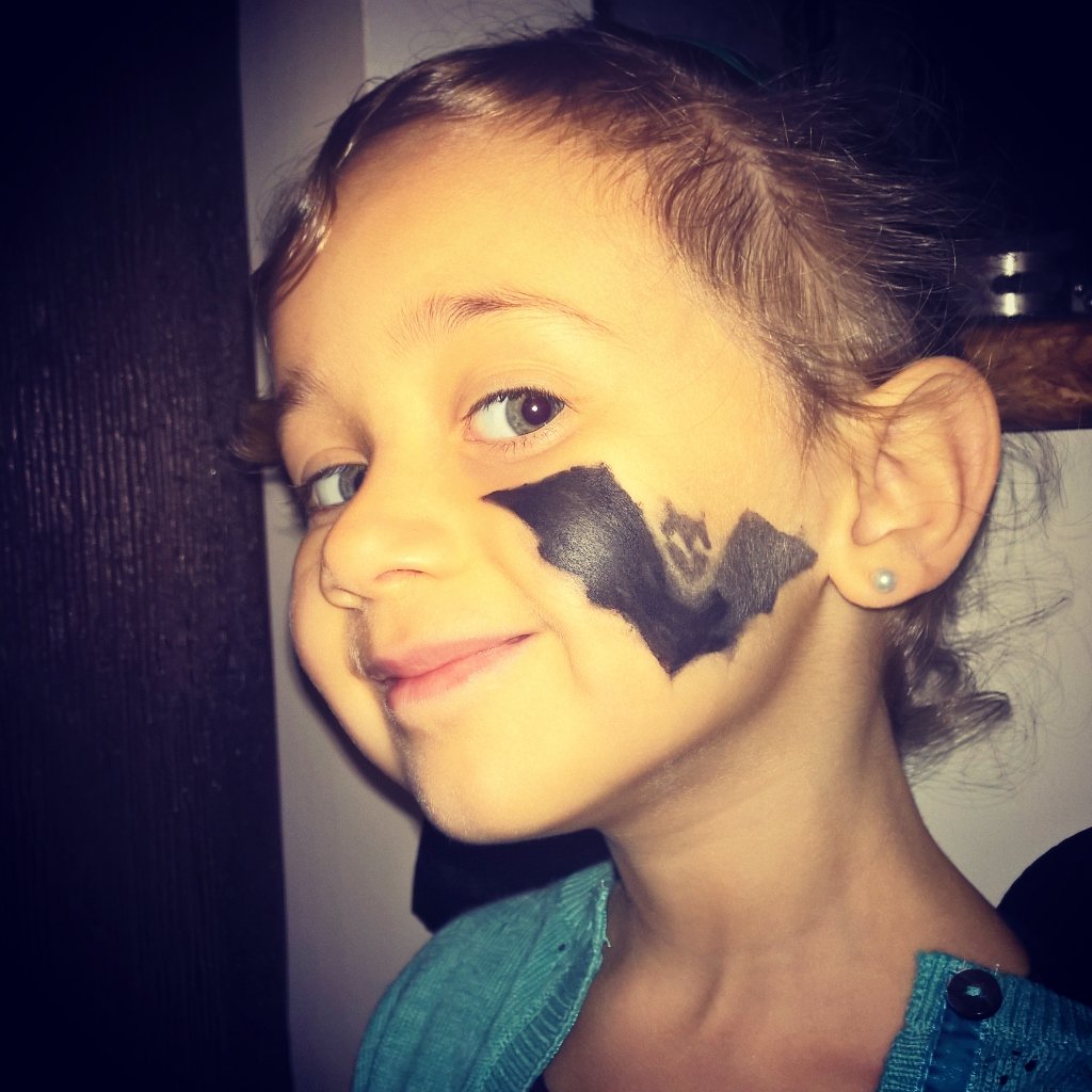 Bat Cheek Face Paint