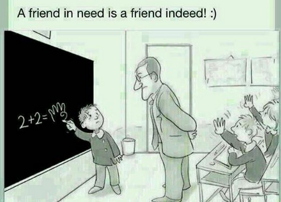 kangdi02's tweet photo. A Friend in Need is a Friend Indeed. https://t.co/U7tJtrd24D