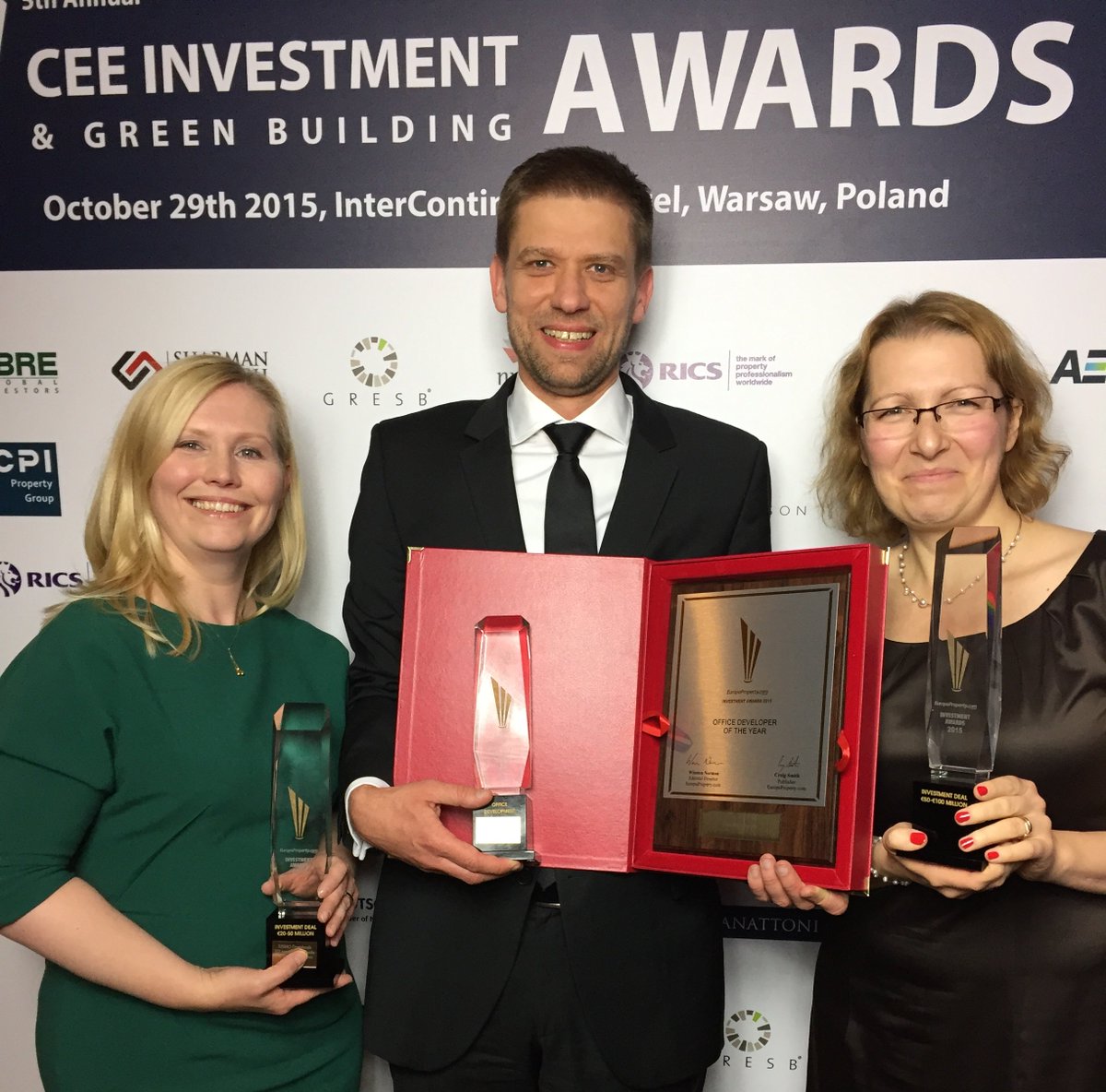 SkanskaProperty's tweet photo. During this year’s CEE Investment Awards we’ve won 4 titles including Developer of the Year and Project of the Year https://t.co/pwKChLtPlY