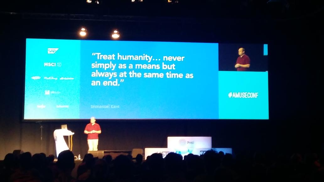 PaulinaWojciak's tweet image. Users are not our tools to achieve goals @Cennydd #amuseconf #ux #ethicsindesign