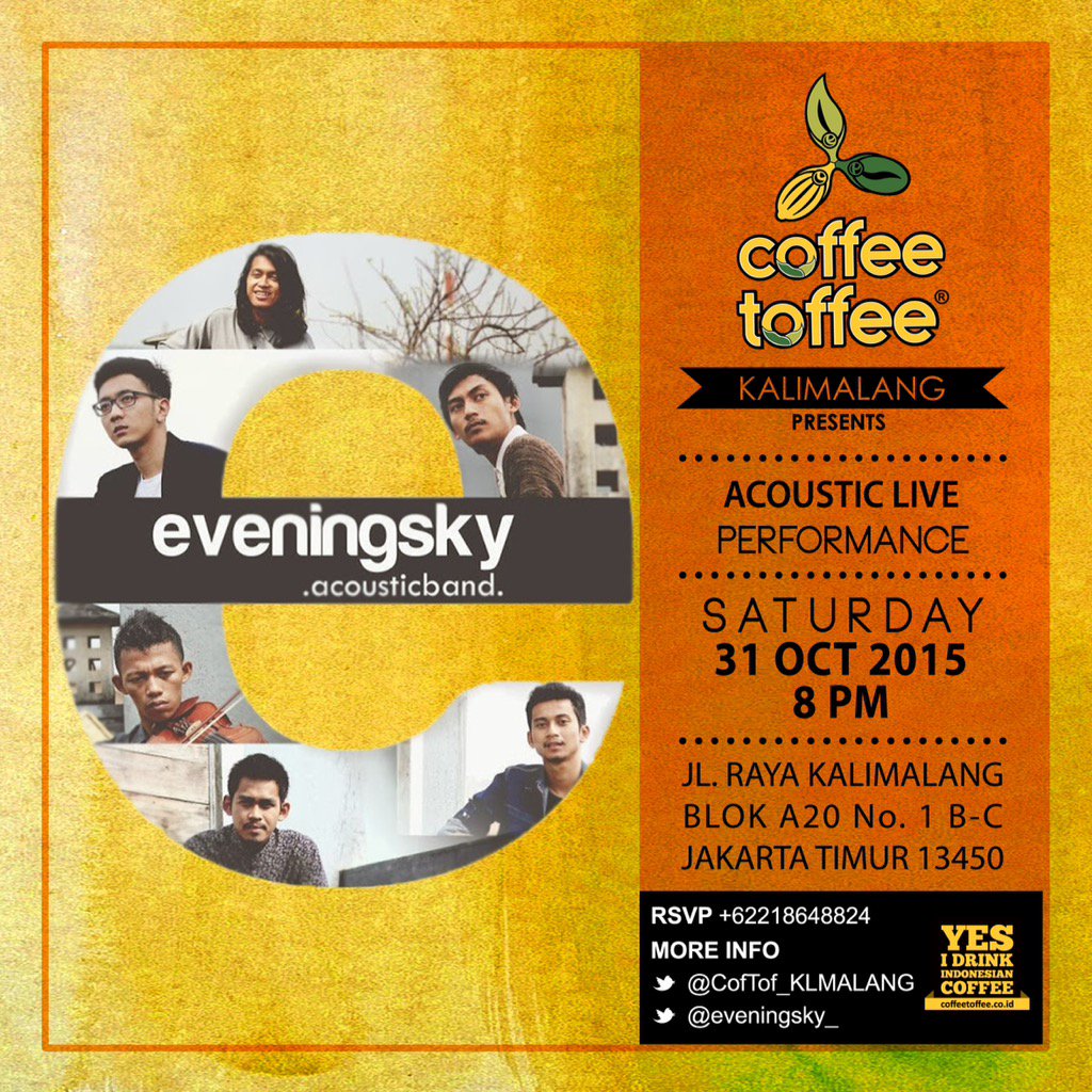 Tomorrow! <a href="/eveningsky_/">eveningsky</a> will perform live coffeetweeps! Sure you don't want to miss it :D
