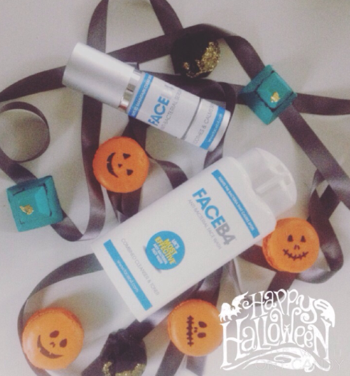 FaceB4's tweet photo. Happy Halloween from FA C E B 4!

'#halloween #faceb4 #scaryskicare #spookey #skincare #bbloggers https://t.co/0enCrV2wnQ