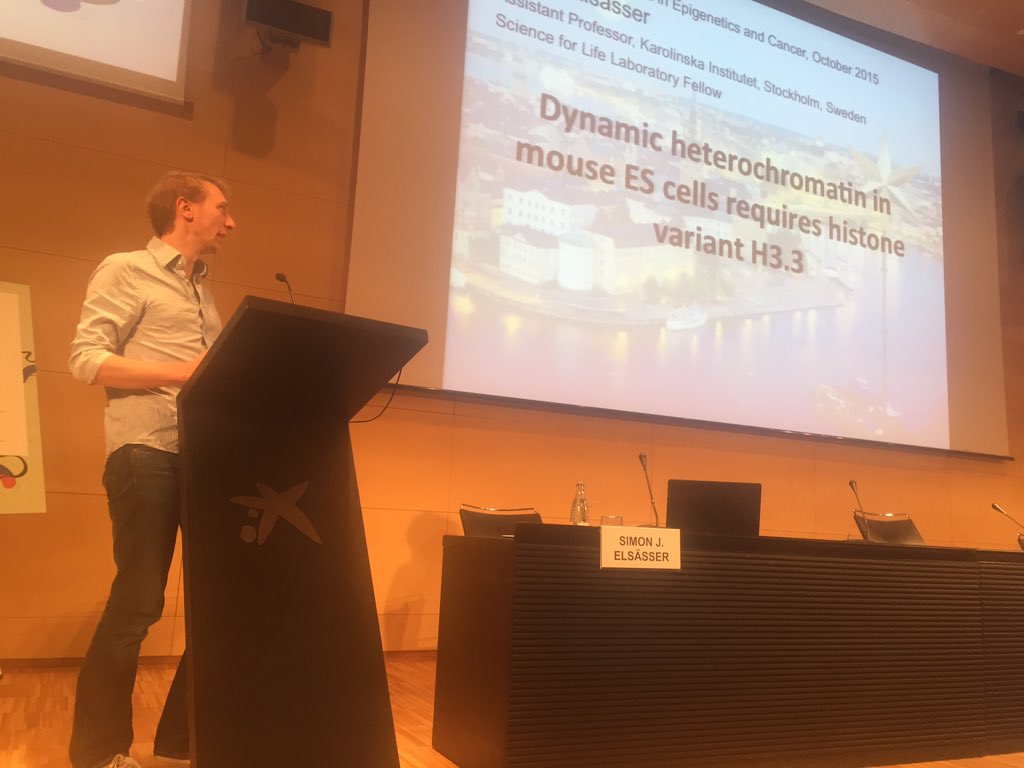 ludicroce's tweet photo. Simon Elsässer reports on the presence of histone H3.3 at heterochromatin #BCEC2015 https://t.co/0pdz3wqeOc
