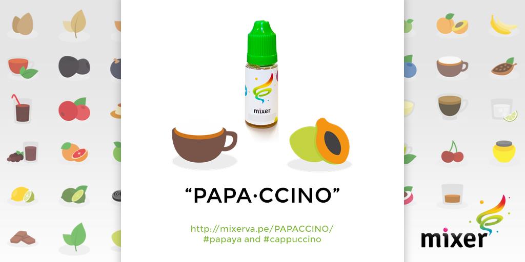 MixerVape's tweet photo. papa·ccino https://t.co/eVLKchrsDX #papaya #cappuccino #gourmet #vapejuice #mixer #vapelover #vapeislife https://t.co/jiKNG3n5ex