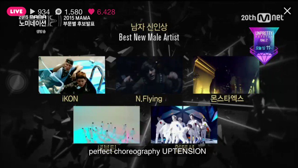 thiphae's tweet photo. #2015MAMA Best New Male Artist nominees : iKON !!!!!! https://t.co/d4mxbHbZy8