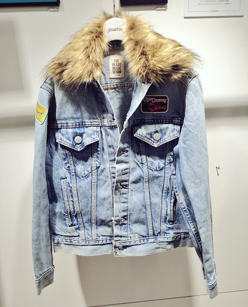 jt_harajuku's tweet photo. 【#jt_denim_collection 】

ファー衿ワッペンGジャン
¥30,000+tax

ワッペンやファー衿でカジュアルに仕上げたGジャン💖

※ヴィンテージのワッペンを使用している為、一つ一つデザインが異なります。 https://t.co/jPy7mf7HHn