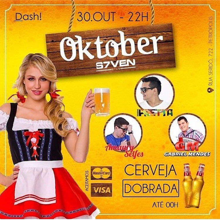 sevenpub's tweet photo. HOJEEEEEE é dia de @sevenpub com força!!!
#OKTOBERSEVEN
Lista S7VEN🔻
sevenpub@live.com https://t.co/1zLrkU0NmF