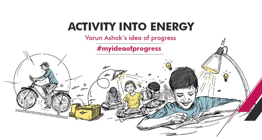 AxisBank's tweet photo. Varun’s vision: Energy powered by physical activities. Be inspired! Dwnld: https://t.co/g7OApXnjna #myideaofprogress https://t.co/8ZfMQM97r5