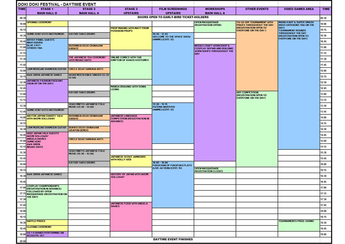 DokiDokiFest's tweet photo. Doki Doki 2015 Event Plan #DokiDoki2015 https://t.co/IjPB2ZrEzx