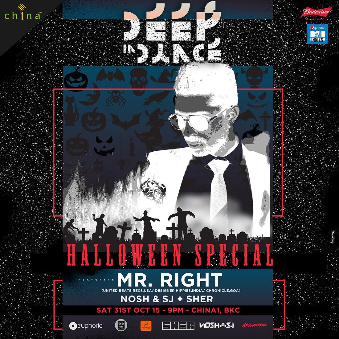 KorneaDigital's tweet image. Get down for the #Halloween special night @China1_Restro this #Saturday #DeepinDance @gem_management #PartyHard #fun