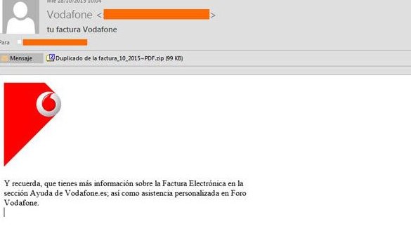 policia's tweet photo. Si recibes un e-mail con apariencia de @vodafone_es NO ABRAS el archivo adjunto o un malware infectará tu ordenador https://t.co/7JrH0yIf2k