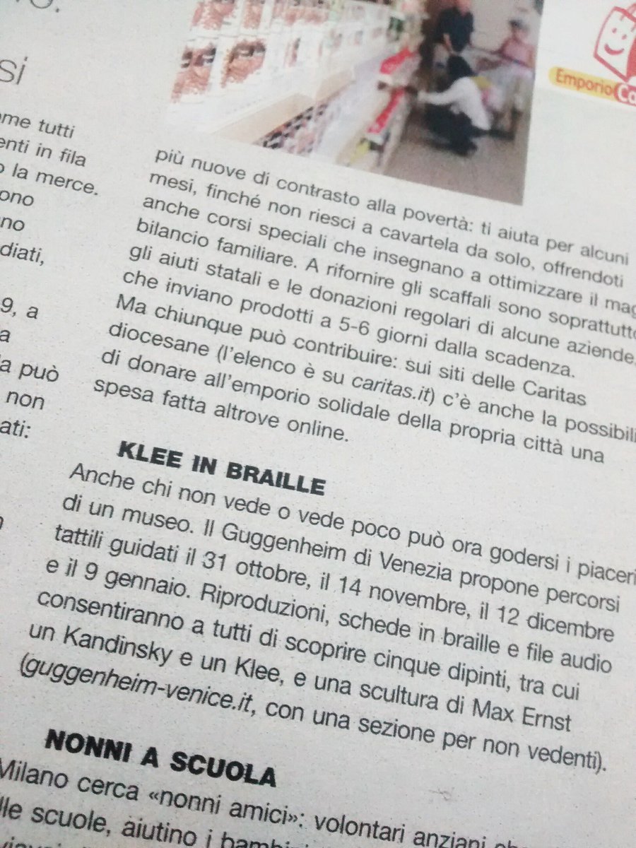 GuggenheimPGC's tweet photo. Klee in Braille oggi sul #Venerdì @repubblicait si parla di "Doppio Senso" @MuseiSenza https://t.co/IqVWP7cTSy https://t.co/tMUScZG264