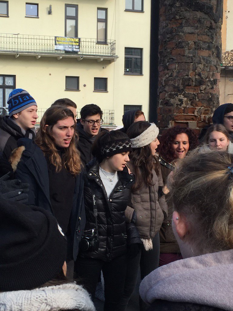 TheTribeUK's tweet photo. Learning a new tune to #lechadodi ready for #shabbat tonight at the #remnants of #tarnow #shul. #tribepoland2015 https://t.co/N9bO3h2Mcn