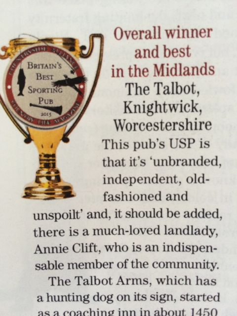 HydeInsideShop's tweet photo. Well done local eatery @The_Talbot for winning @Countrylifemag #pub awards - looking forward to next visit. https://t.co/PJojAM4KCr