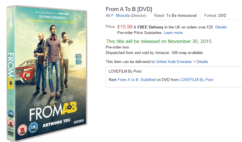 FromAtoBFilm's tweet photo. Some great news for @FromAtoBFilm fans in the UK... https://t.co/WHJNTzyqFS