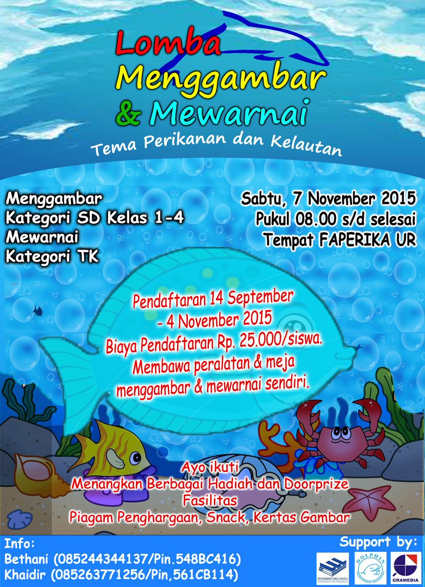 Lomba Menggambar &amp; Mewarnai tingkat TK &amp; SD Se-Pekanbaru #eventPKU #eventUR