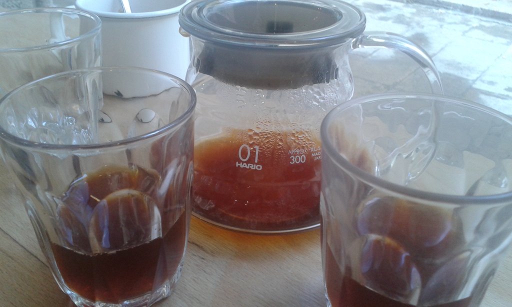 conradjohera's tweet photo. In @satanscoffeeco #v60 #whiteflat Nicaragua i Kenia. Super! https://t.co/Xs2LyIg0o6