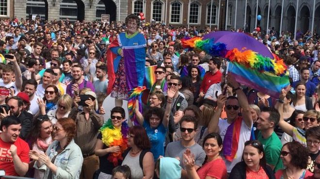BBCNewsNI's tweet photo. Republic of Ireland's same-sex marriage bill is signed into law.
https://t.co/ZzReJr02OY https://t.co/kJVcYe6gpx