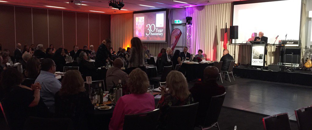 ahmrc's tweet photo. #SolBellear keynote address acknowledges #SandraBailey #ChristineCorby &amp; #TheSapphires! #Celebrating30yearsOfService https://t.co/swOAX8a904