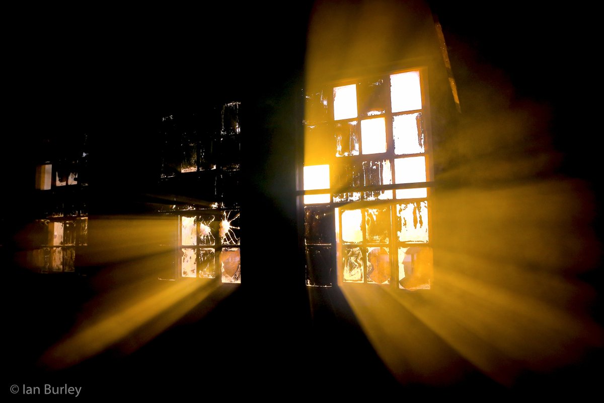 ian_burley's tweet image. Sunbeams in derelict mill shot with EOS-M10 at - #CanonMillsMeet @CanonUKandIE