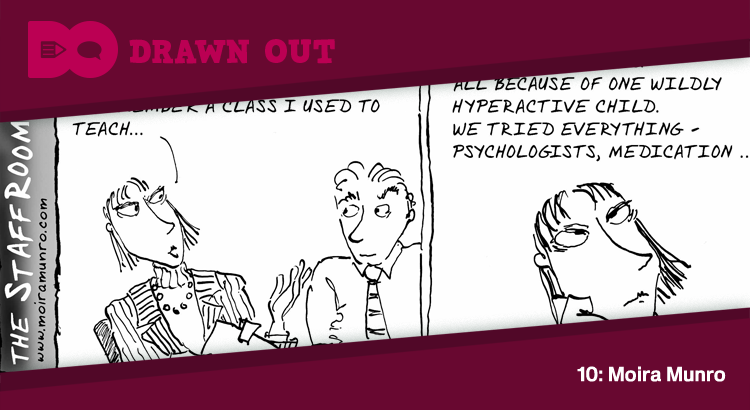 drawnoutpod's tweet photo. Episode 10 with @MoiraFMunro is out now! We talk about the cartooning industry &amp; her work:

https://t.co/VcJlkyfslk https://t.co/aBWJ2Rhmyr