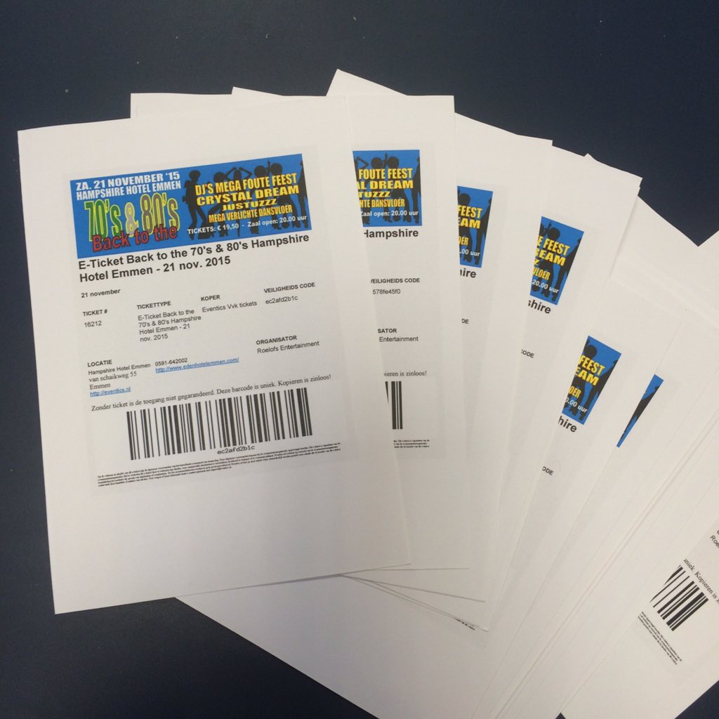 In de loop van de dag liggen er weer kaarten bij Harry's Lunchroom Emmen. Hij was uitverkocht. Wordt dus aangevuld!