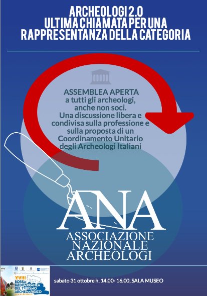 Archeologi's tweet photo. "Archeologi 2.0. Ultima chiamata rappresentanza unitaria" | Assemblea #archeologi sabato 31 sala Museo h.14 #BMTA15 https://t.co/iqiSulRy68