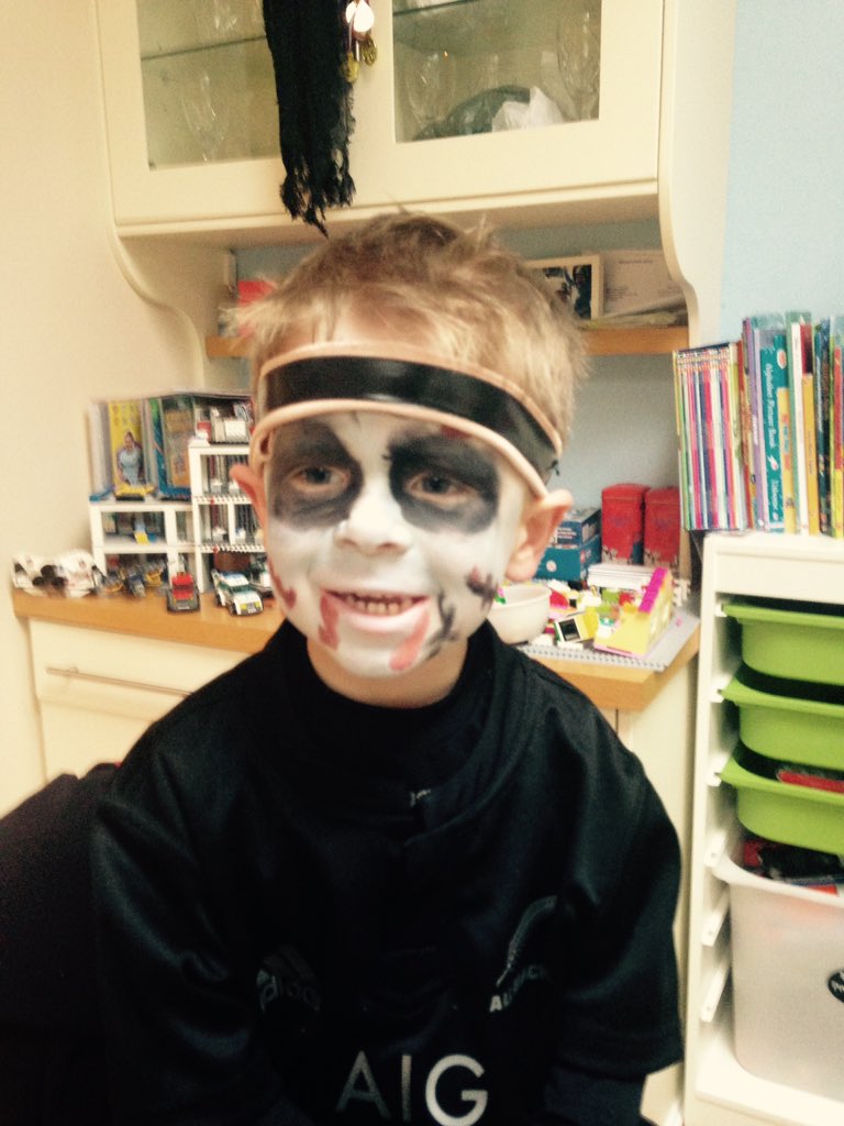 Luke is zombie All Black for camp.3 days of GAA camp done this week huge milestone for Luke proud and so grateful.