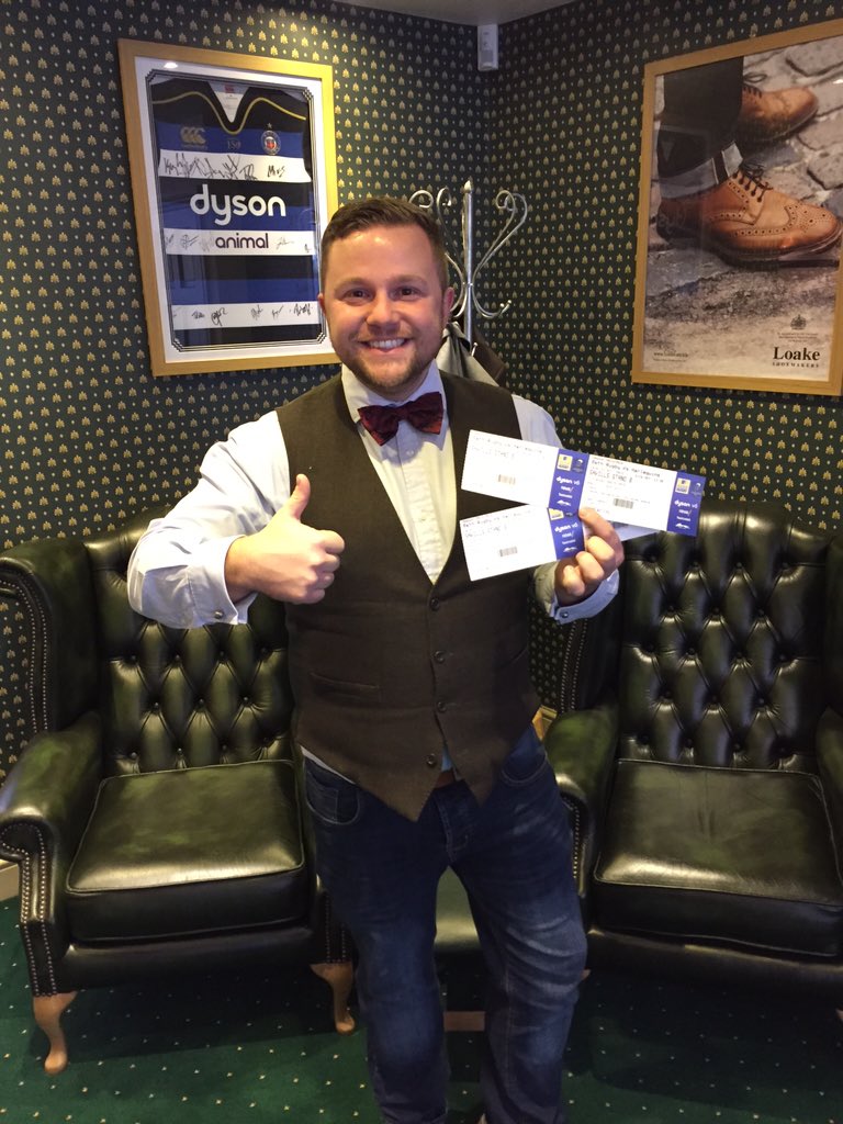 RT &amp; follow for a chance to win tickets for tomorrow's @bathrugby game.. @broguetrader_ #allezbath 🔵⚫️⚪️