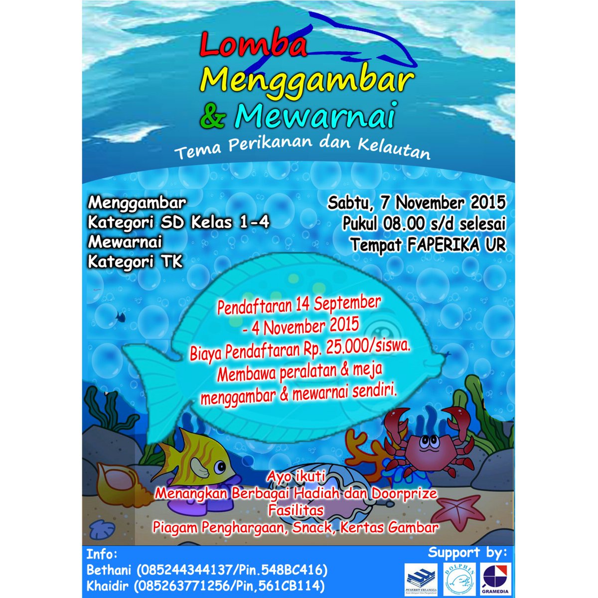 Lomba Menggambar dan Mewarnai tingkat TK &amp; SD Se-Pekanbaru #eventRiau #eventPKU #eventUR