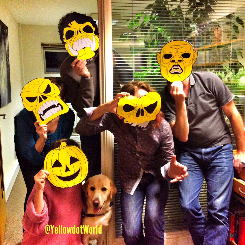 YellowdotWorld's tweet image. Happy #Halloween from the Yell "Oh!" monsters #spooky studio