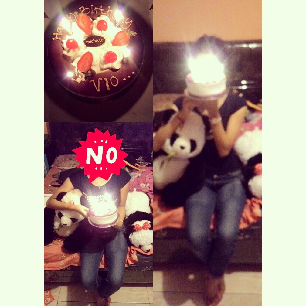 Happy brithday for me semoga lebih menjadi pribadi yang baik😊😚😇🙏🎂