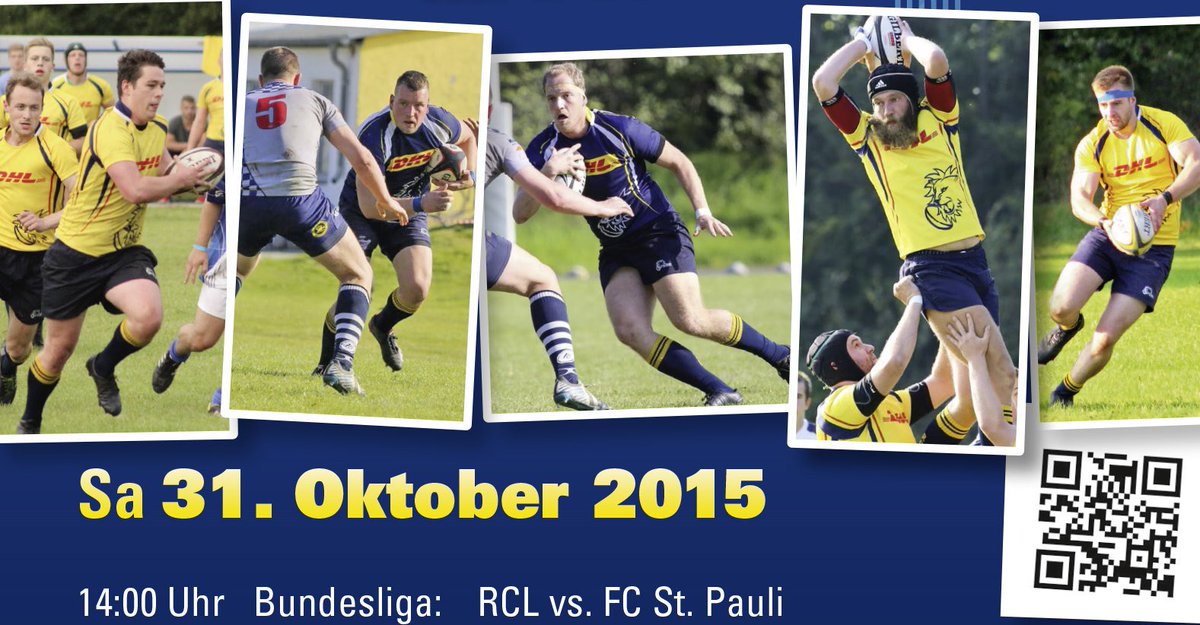 leipzigrugby's tweet photo. Am morgigen Samstag, 31.10.15 ab 14:00 Uhr auf dem Sportplatz in Stahmeln: #RCLeipzig vs. FC St. Pauli. https://t.co/kOUH6QwjoD
