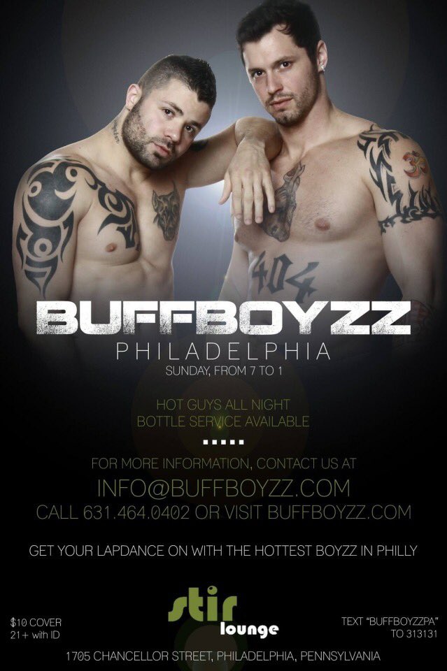 buffboyzzpa's tweet photo. @jeffreywachman and @PhillyGayCalen  presents @Buffboyzz at 

STIR LOUNGE
1705 Chancelor
7pm-1am
SUNDAY NOVEMBER 8th https://t.co/z22mUgVrWp