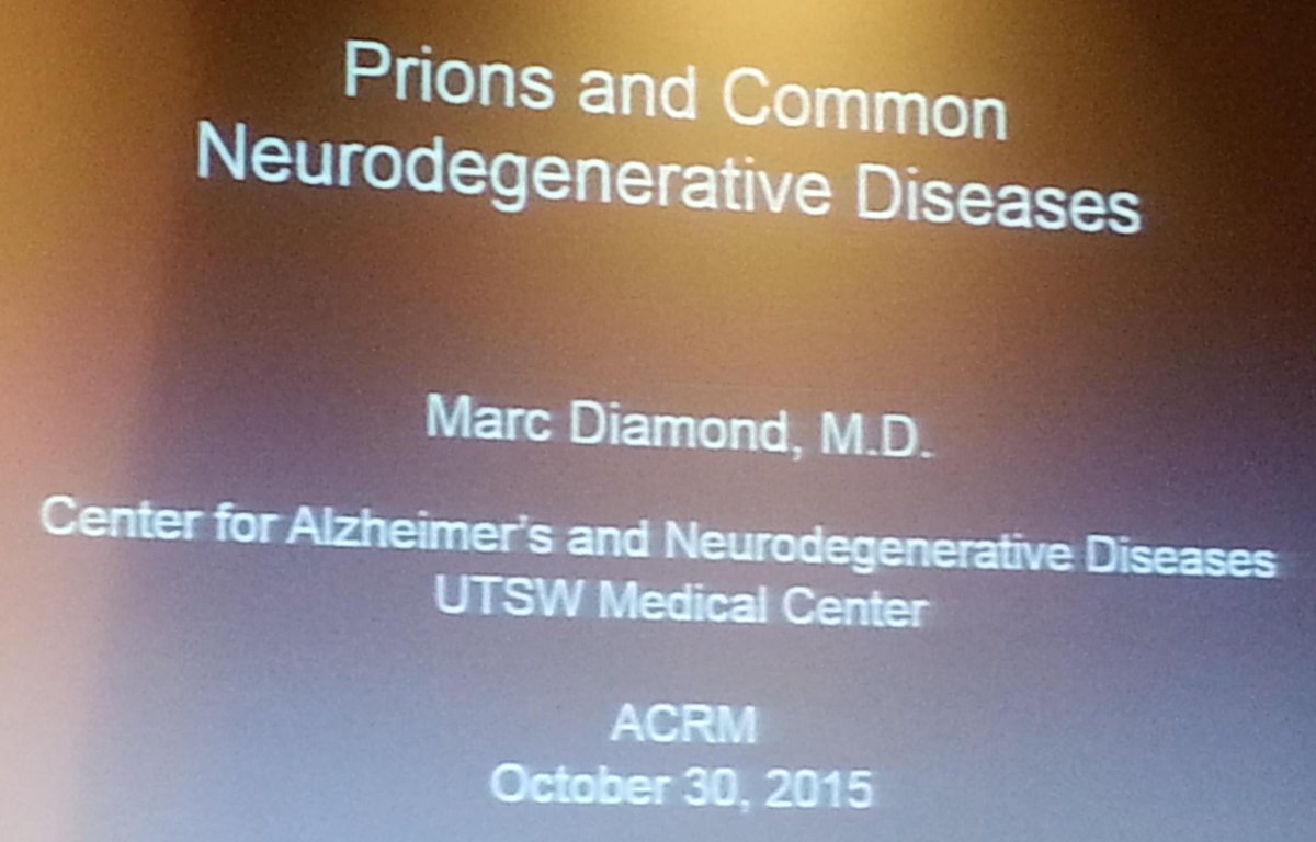 griz1's tweet photo. #DrMarcDiamond talks about protein aggregation fundamentals @ACRMtweets #PIRR2015 #tau #dementia https://t.co/5nbzAj5Fr9