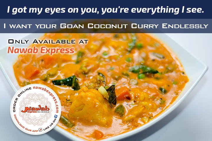 NawabExpress's tweet photo. Come treat yourself to vegetable coconut curry. One taste will make you go ‘Drake!’ https://t.co/GOafqpetuF #Drake https://t.co/E8qvwGCnC2