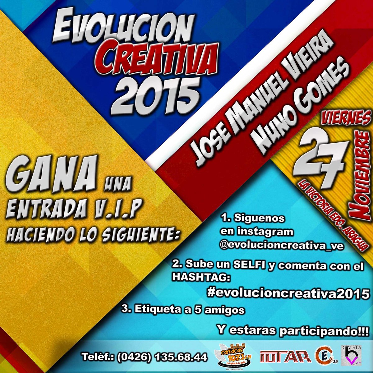 Evolucion_C's tweet photo. Que estas esperando?? Participa y gana tu ENTRADA a #evolucioncreativa2015 https://t.co/aCJ51q9ITi
