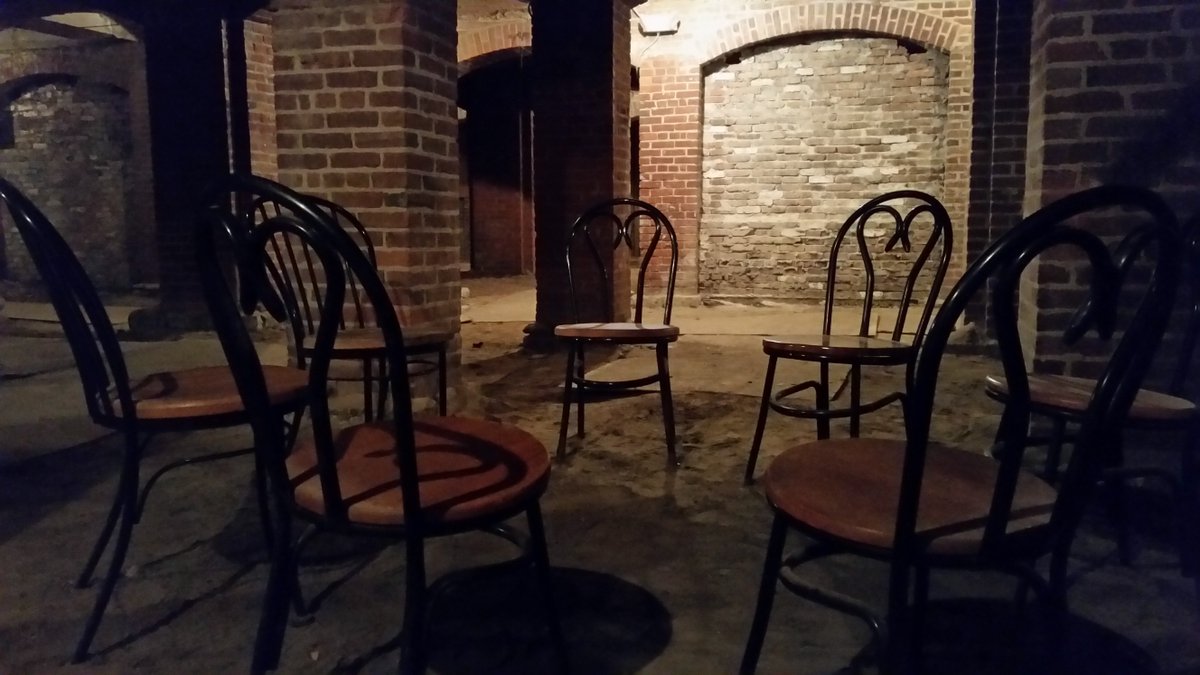 ninapelon's tweet photo. Toured the spooky haunted catacombs @IndyCM last night! #downtownindy bucket list no.6 https://t.co/5ofdu1vvxf https://t.co/KiBNRxGVnp