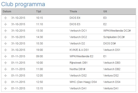Weer een overvol programma dit weekend voor de Verburch dames en meisjes! Veel plezier!