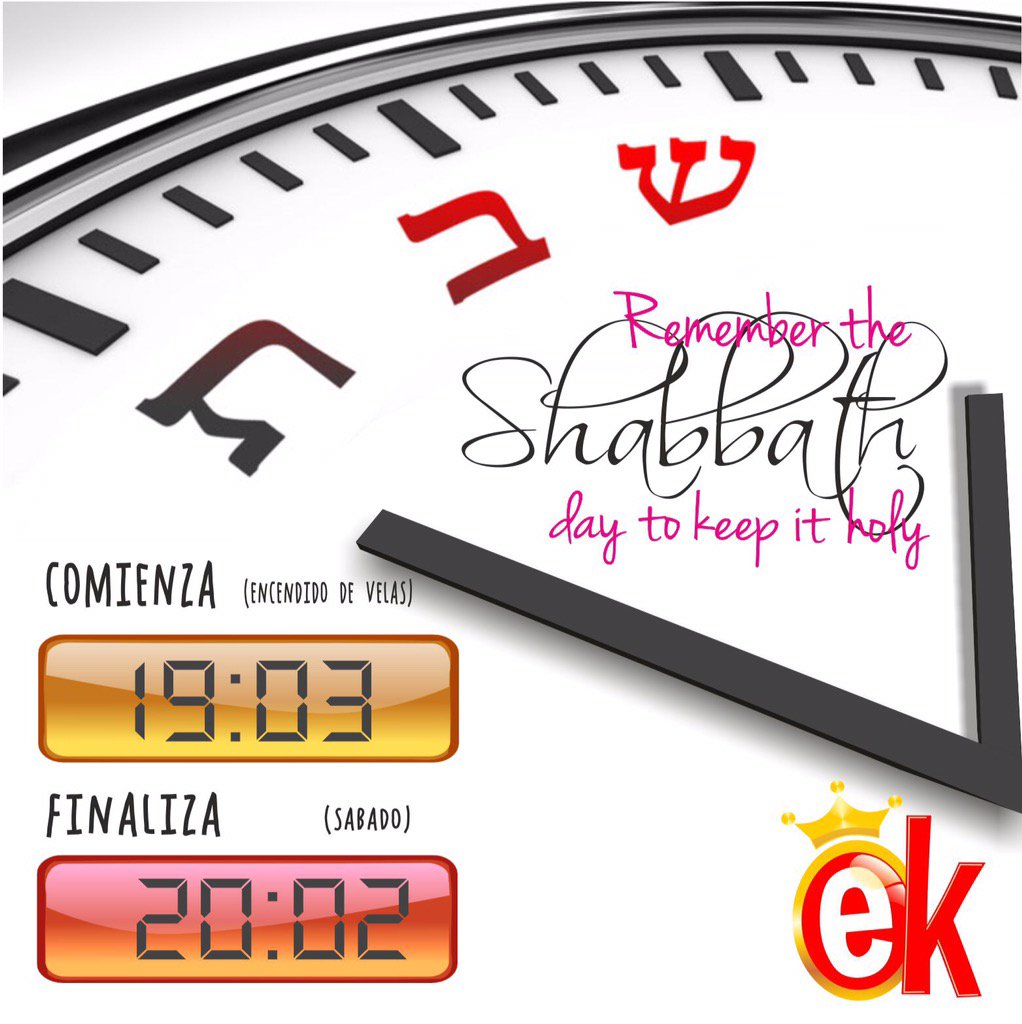 ekoshermarket's tweet photo. Horarios de Shabat ! https://t.co/no9Cgg10Rf