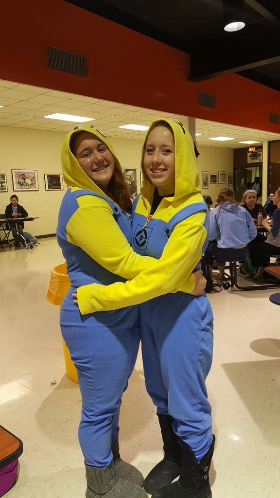 Found some minions running around the school #BGspirit