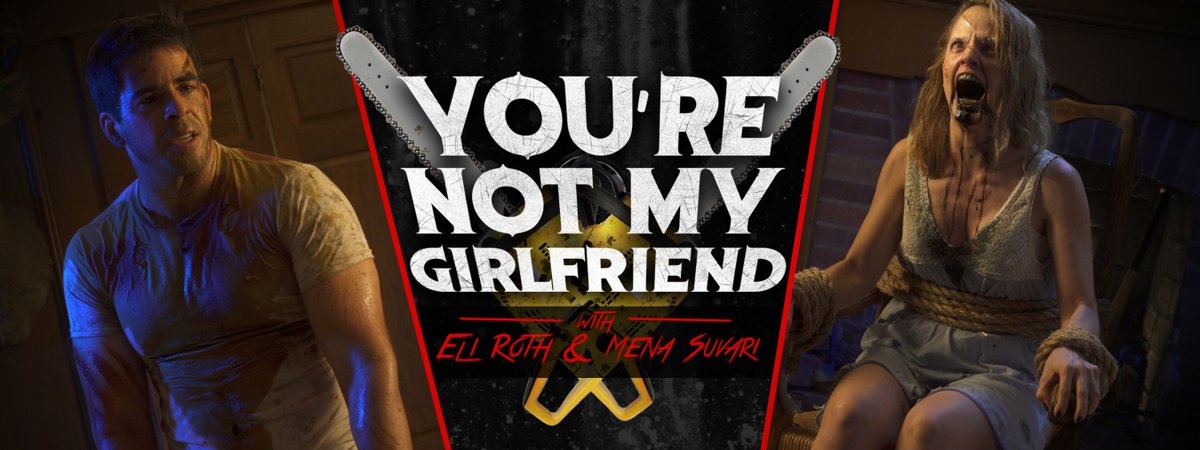funnyordie's tweet photo. .@EliRoth &amp; @Mena13Suvari learn how hard dating can be when you're possessed by a demon: https://t.co/OKOtlfRT6t https://t.co/q3WRZrsktj